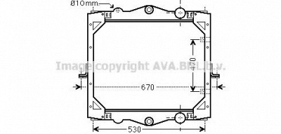 AVA QUALITY COOLING df2039 -  Радиатор, охлаждение двигателя